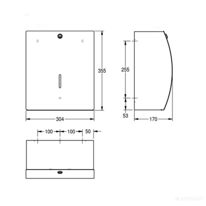 Диспенсер для туалетного паперу Franke Stratos STRX670 хром