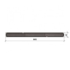 Решітка для душового каналу ACO ShowerDrain C-line 9010.88.84 (408601) 885 мм під плитку
