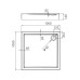 Душовий піддон Primera Frame STR1010 100x100х14 см квадратний