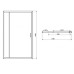 Душові двері Primera Frame SDC1212 120х190 см розпашні