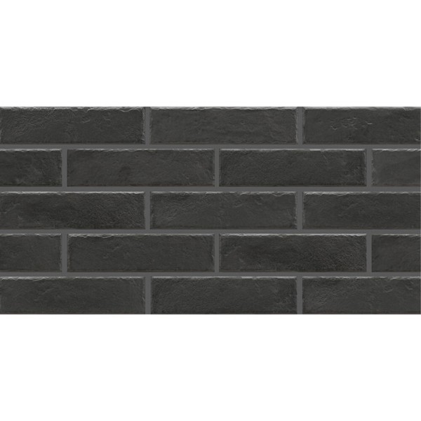 Клінкер Cerrad Foggia Elewacja Nero 6,5x24,5 см