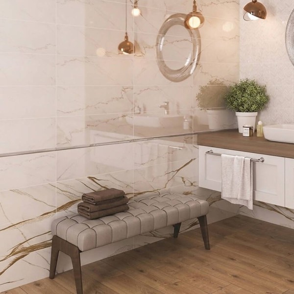 Декор Cersanit Mariel Inserto Gold 20x60 см