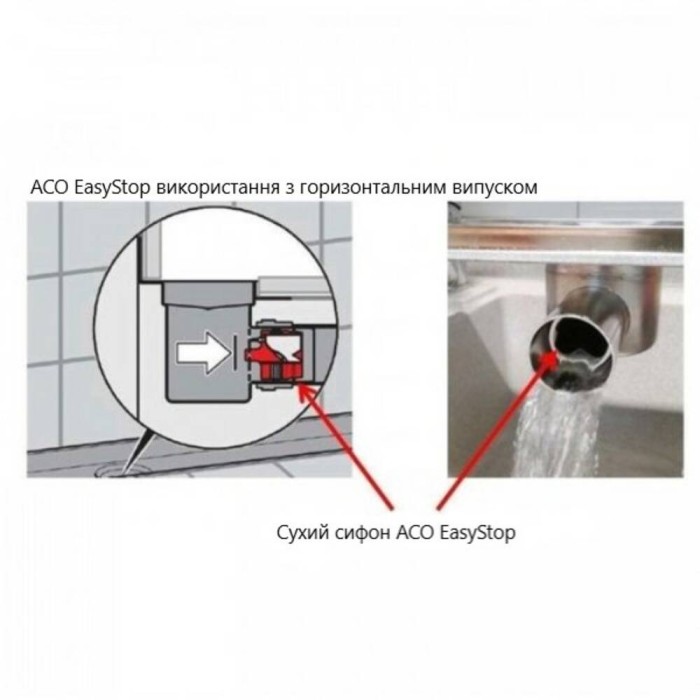 Cухий сифон ACO ShowerDrain C 9010.79.23 EasyStop DN 40