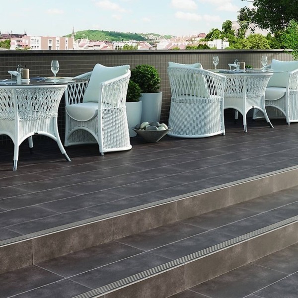 Сходинка Cersanit City Squares Anthracite Steptread 29,8x59,8 см