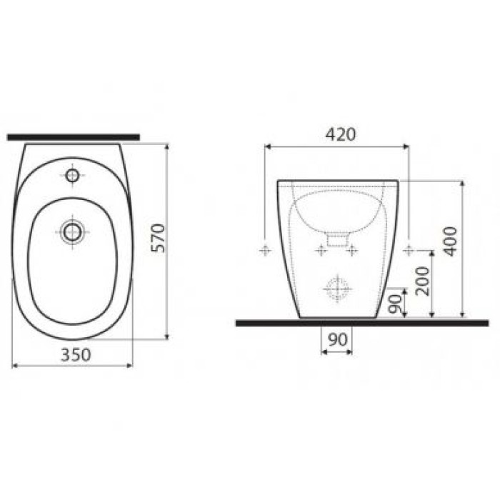 Биде Kolo Ego (K15000000)