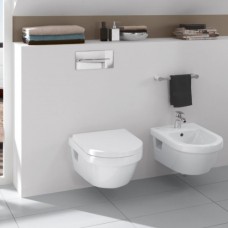 Комплект 4 в 1 инсталляция Grohe Rapid SL 38721001 с клавишей смыва и унитазом Villeroy & Boch Architectura Direct Flush 5684HR01 с сидением soft-close