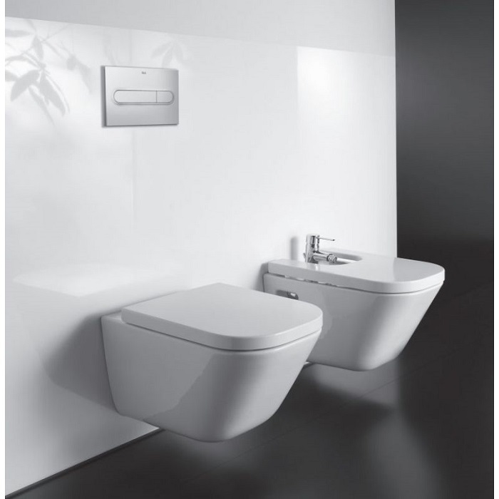 Комплект инсталляция Grohe Rapid SL 38772001 с подвесным безободковым унитазом ROCA GAP Rimless с сидением soft-close и кнопкой смыва