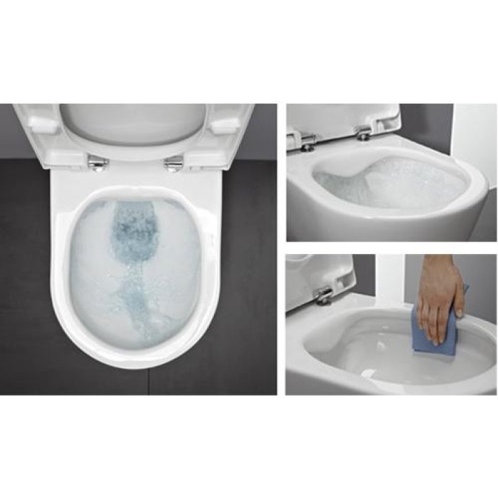 Комплект инсталляция Grohe Rapid SL 38772001 с подвесным унитазом LAUFEN PRO Rimless H820966 и сидением slow-closing и кнопкой смыва