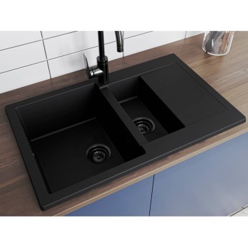 Кухонна мийка LAPAS black shine