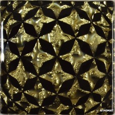 Плитка Grand Kerama СФЕРА золото рифл. размер 8×66×66 для пола для ванной и кухни