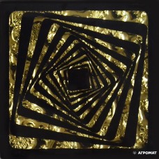 Плитка Grand Kerama КВАДРАТ золото рифл. размер 8×66×66 для пола для ванной и кухни