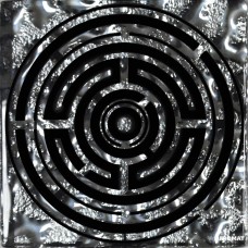 Плитка Grand Kerama ЛАБИРИНТ платина рифл. размер 8×66×66 для пола для ванной и кухни