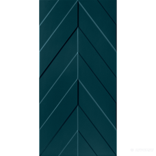 Плитка Marca Corona 4D D734 Chevron Deep Blue Matt Rect. размер 10×800×400 для ванной и кухни