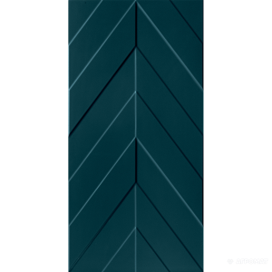 Плитка Marca Corona 4D D734 Chevron Deep Blue Matt Rect. размер 10×800×400 для ванной и кухни