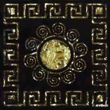 Плитка Grand Kerama Византия золото рифл размер 8×66×66 для пола для ванной и кухни