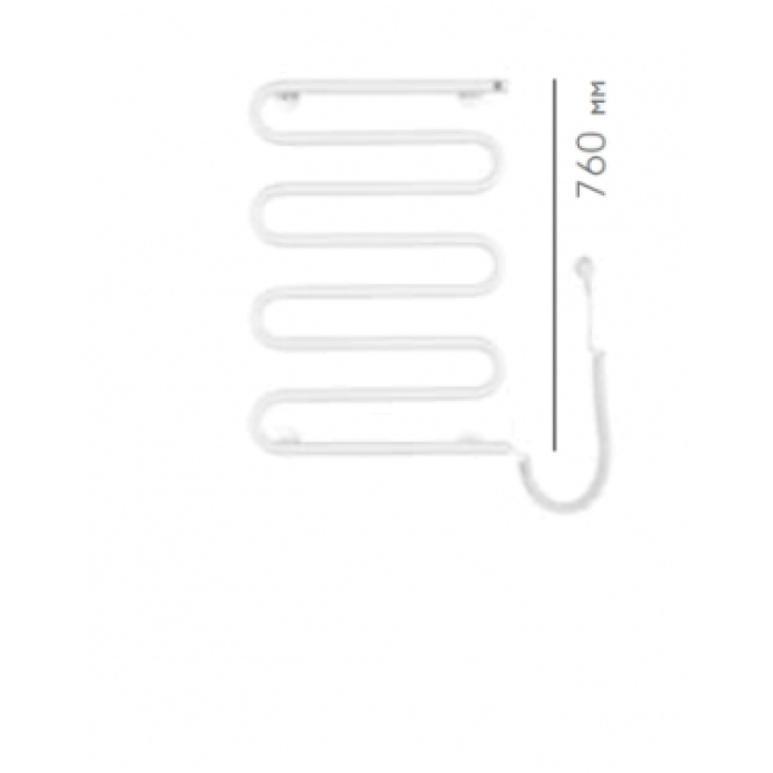 Полотенцесушитель электрический Instal projekt MEDIO Electro ,хром MEDE-40/80 C01
