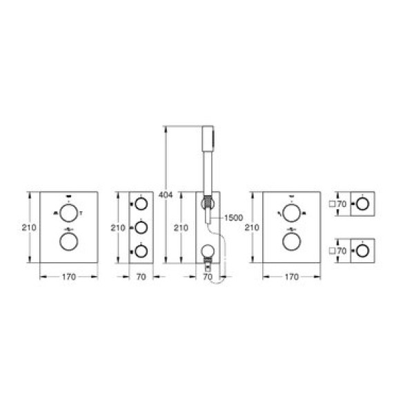 Готовое решение для Rainshower F-Series 40" GROHE Grohtherm F (34634001)
