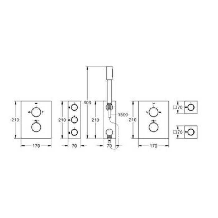 Готовое решение для Rainshower F-Series 40" GROHE Grohtherm F (34634001)