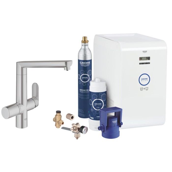Смеситель со стартовым комплектом GROHE Blue Home K7 Professional (31346DC1)