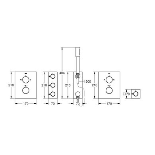 Готовое решение для Rainshower F-Series 40" GROHE Grohtherm F (34634000)