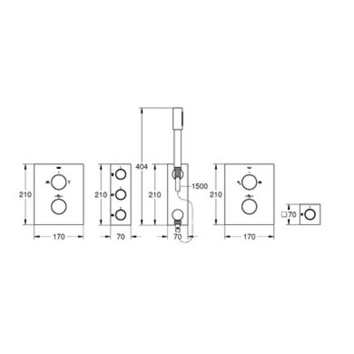 Готовое решение для Rainshower F-Series 40" GROHE Grohtherm F (34634000)