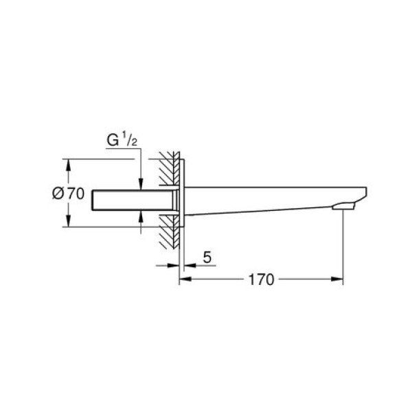 Излив для ванны Grohe Lineare (1338301)