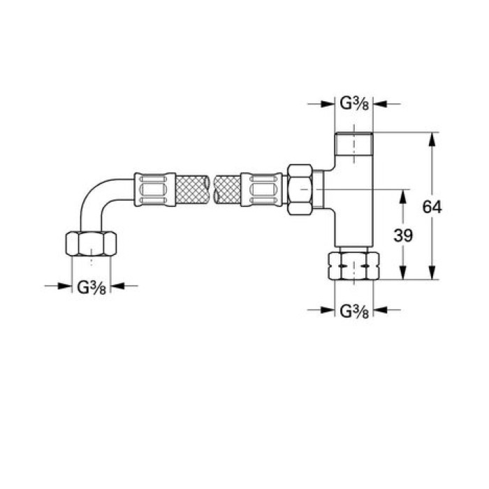 Набор для подключения смесителя Grohe Grohtherm Micro (47533000)