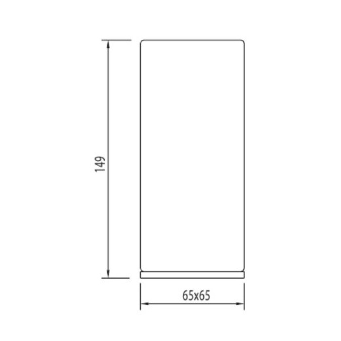 Стакан для зубных щеток Tres Slim Exclusive (20263609)