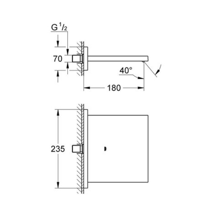 Излив со стены Grohe Allure (13317000)