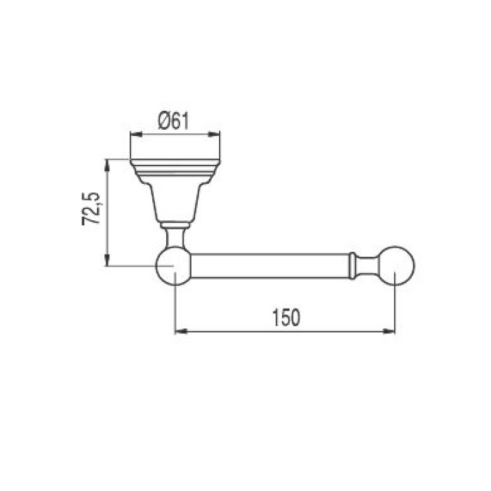 Бумагодержатель Tres Tres-clasic (12463606)