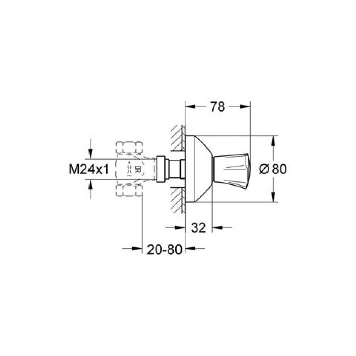 Вентиль Grohe Costa L (19808001)