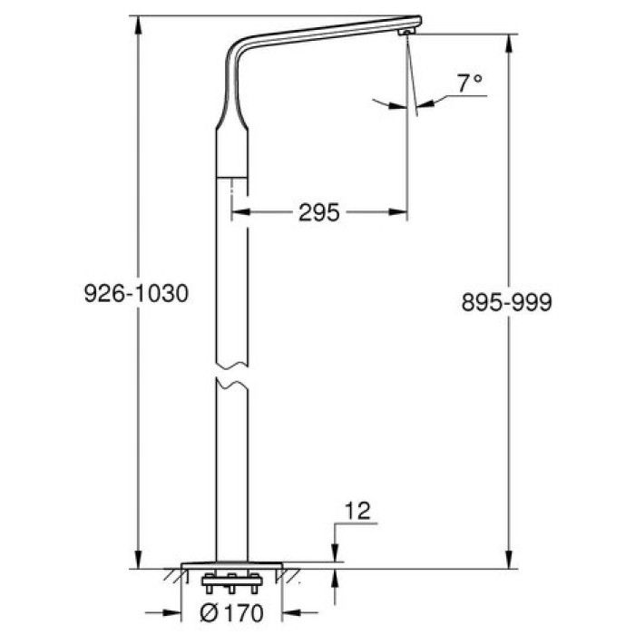 Излив напольный Grohe Veris (13245000)