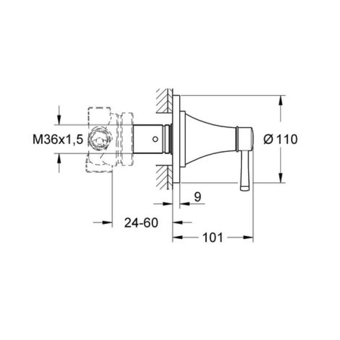 Переключатель Grohe Grandera (19942IG0)