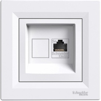 Розетка RJ45 5е UTP Білий ASFORA (EPH4300121), Schneider Electric