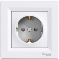 Розетка з заземленням Білий ASFORA (EPH2900221), Schneider Electric