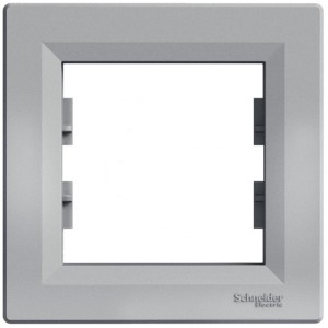 Рамка 1-місна Алюміній ASFORA (EPH5800161), Schneider Electric