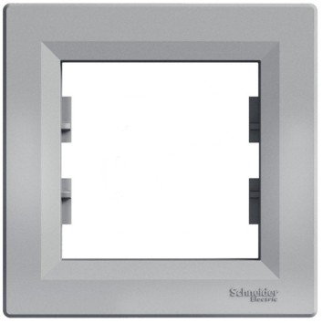 Рамка 1-місна Алюміній ASFORA (EPH5800161), Schneider Electric