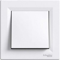 Вимикач 1-клавішний 10A Білий ASFORA (EPH0100121), Schneider Electric