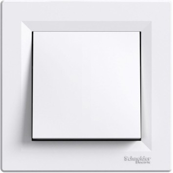 Вимикач 1-клавішний 10A Білий ASFORA (EPH0100121), Schneider Electric