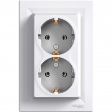 Розетка подвійна Білий ASFORA (EPH9900121), Schneider Electric