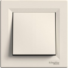 Вимикач 1-клавішний 10A Крем ASFORA (EPH0100123), Schneider Electric