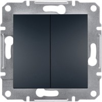 Вимикач 2-клавішний Антрацит ASFORA (EPH0300171), Schneider Electric