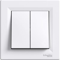 Вимикач 2-клавішний Білий ASFORA (EPH0300121), Schneider Electric