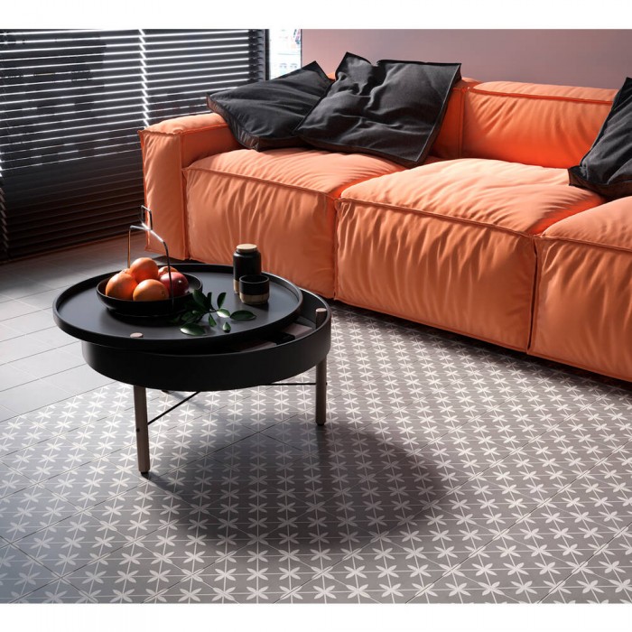 Керамогранит GOLDEN TILE LAURENT Серый микс №1 592110 8×186×186 под бетон