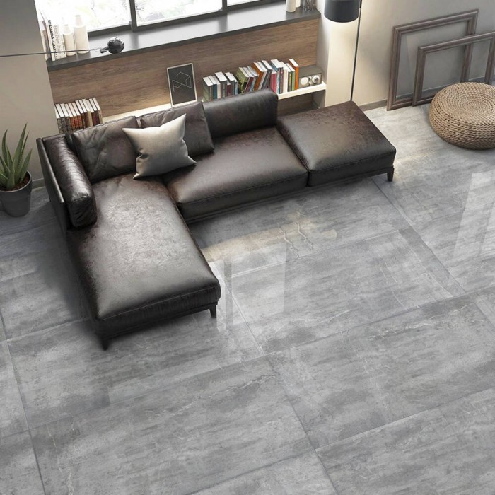 Керамограніт Termal Seramik Fossil Dark Grey Full Lappato 60x120 см