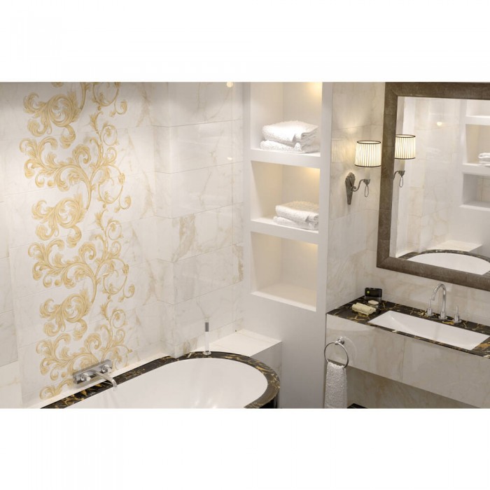 Плитка GOLDEN TILE Saint Laurent 9A0051/9A0059 9×600×300 под мрамор