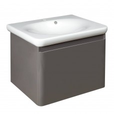 Тумба з раковиною Devit Fly new 0020120G підвісна 60 см сірий