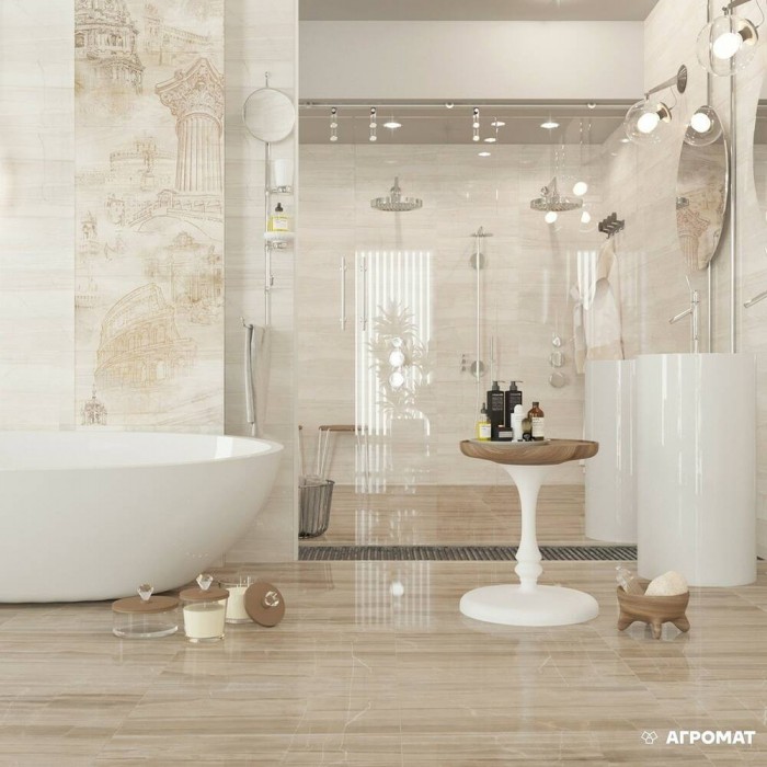 Плитка GOLDEN TILE Savoy БЕЖ 401051 9×600×300 под мрамор