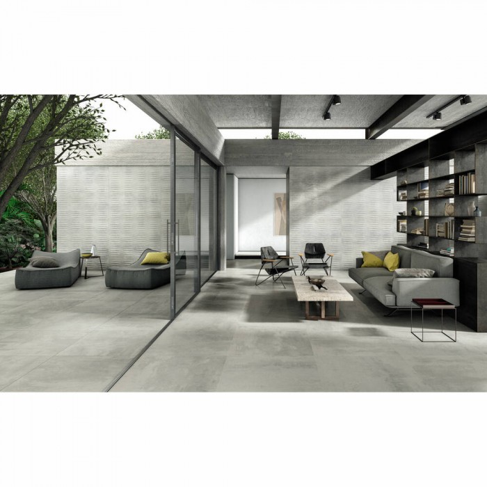 Керамограніт Novabell Forge Metal Frg-12Rt Alluminio Rett 60x120 см