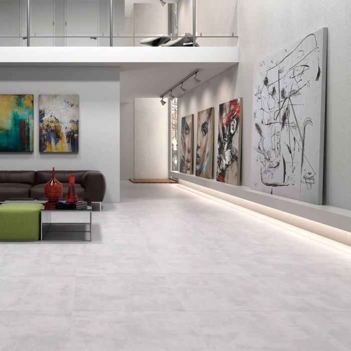 Керамограніт Geotiles Cemento Blanco Rect 60x60 см